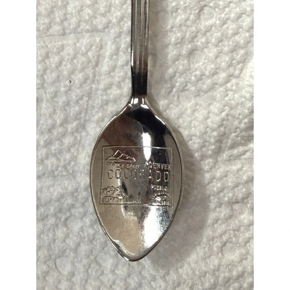Vintage Souvenir‎ Spoon US Collectible Pikes Peak Colorado Dangle Charm